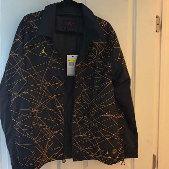 Jordan Black Jacket with Red Logo